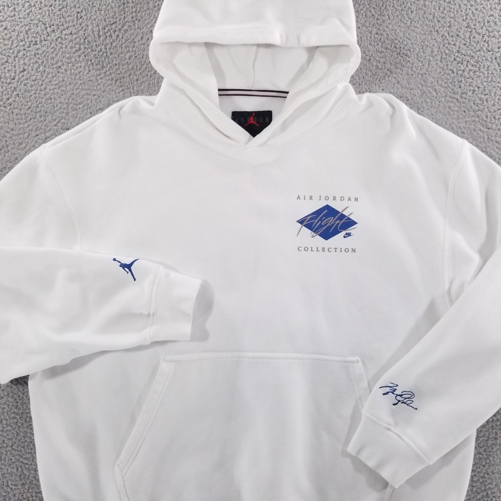 Nike Air Jordan Hoodie Mens 3XL White Take Flight Collection Pullover Sweatshirt